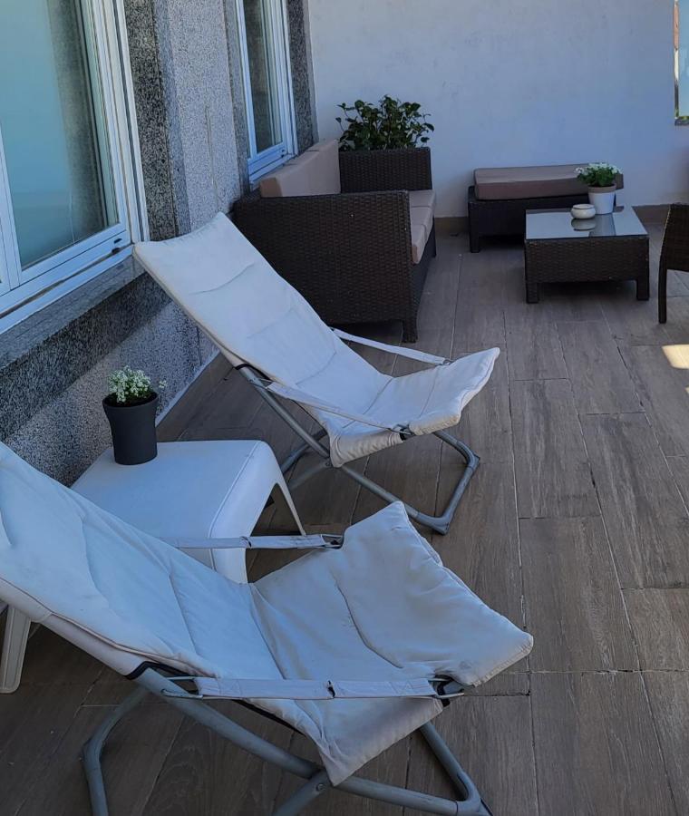 Ferienwohnung Atico Con Terraza Vigo Exterior foto